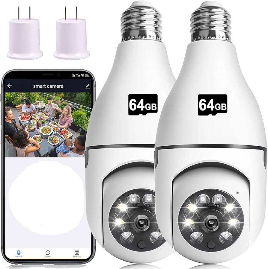 E27 Bulb Wifi Surveillance Camera