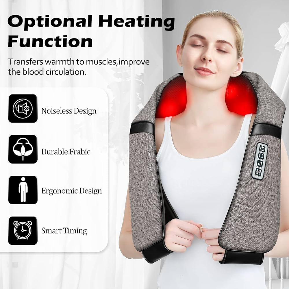 Smart 3D Electric Neck & Back Massager with Heat