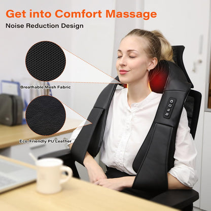 Smart 3D Electric Neck & Back Massager with Heat