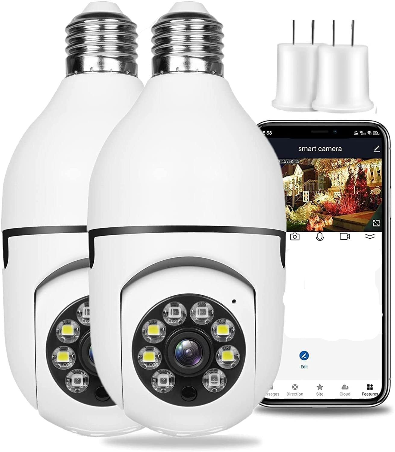 E27 Bulb Wifi Surveillance Camera