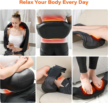 Smart 3D Electric Neck & Back Massager with Heat