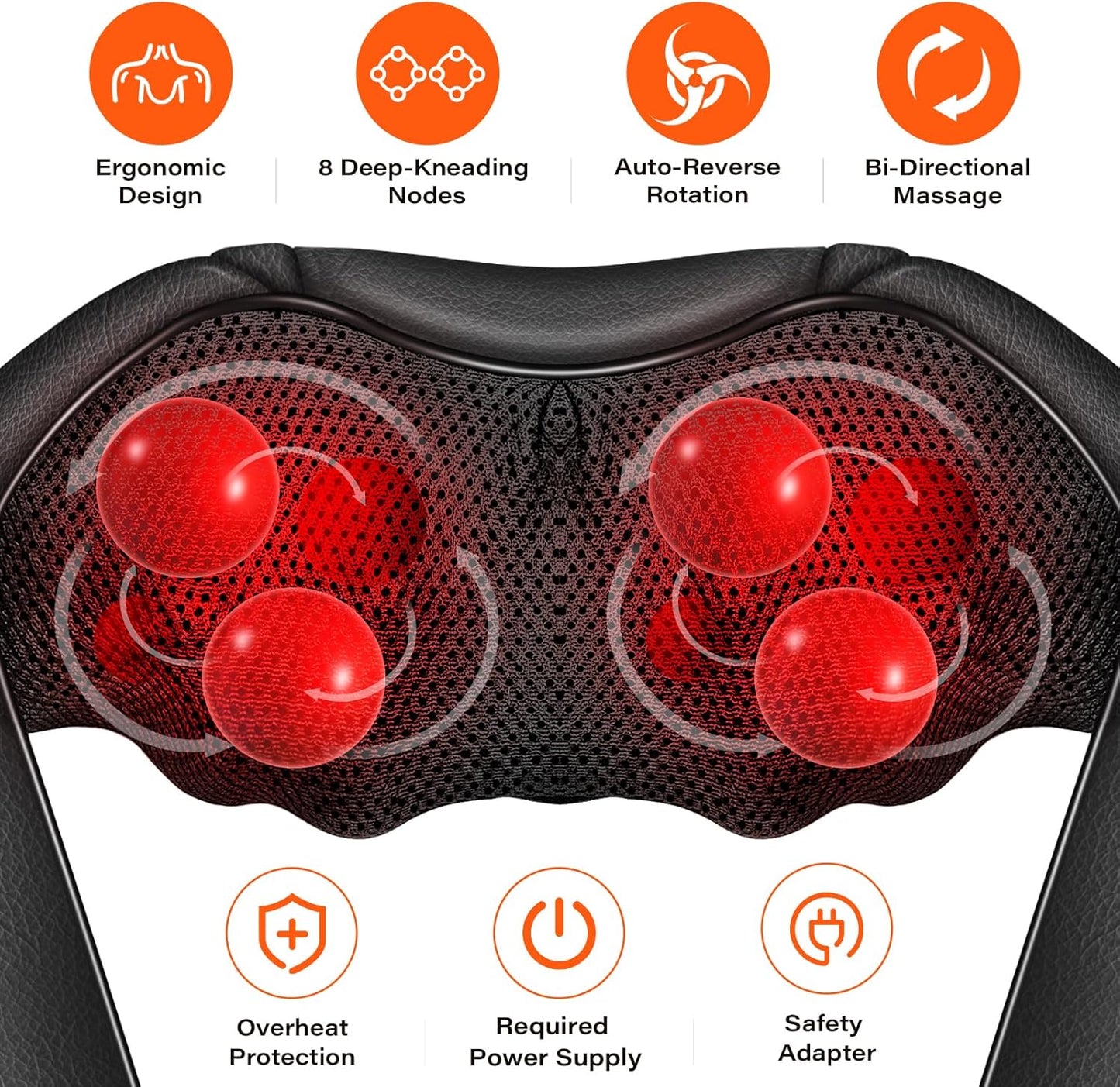 Smart 3D Electric Neck & Back Massager with Heat