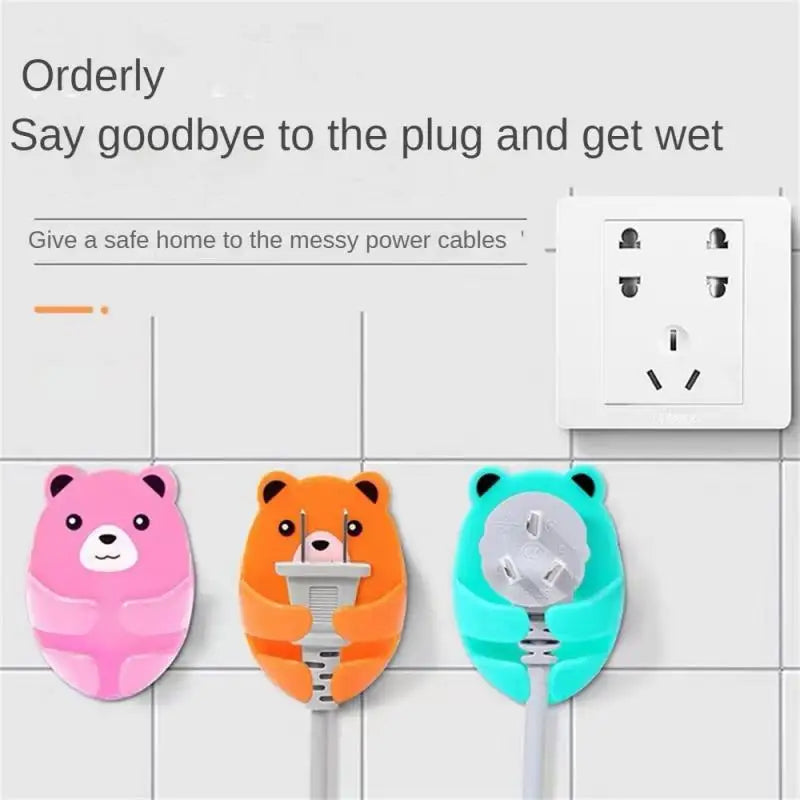 Adhesive Power Plug &amp; Storage Holder