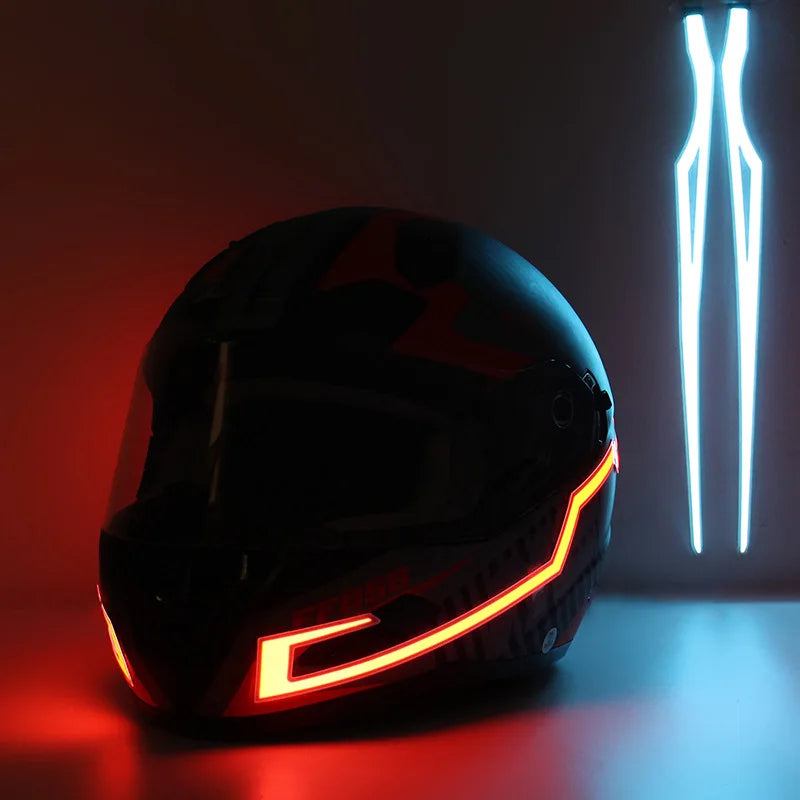 Kit de bandes LED pour casque de moto