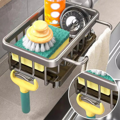 Multi-Functional Drain Rack for Sponge Holder