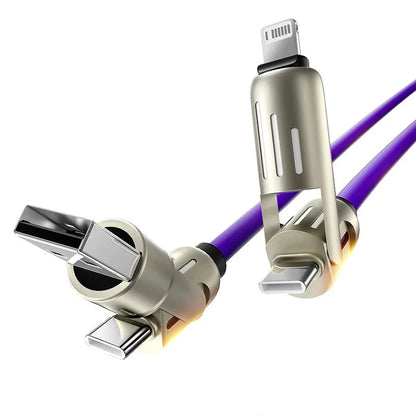 240W 4 in 1 USB C Fast Charging Data Cable