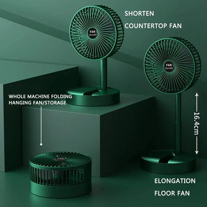 USB Charging Desktop Folding Fan 2000mAh