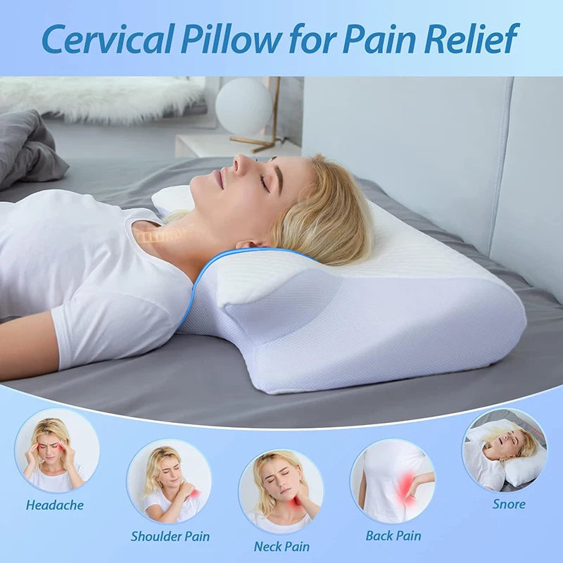 2-in-1 Memory Foam Cervical Pillow