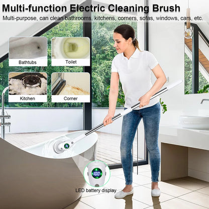 Rotatable Cleaning Brush For Bathroom Kitchen Windows Toilet